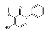 5-hydroxy-4-methylsulfanyl-2-phenylpyridazin-3-one Structure