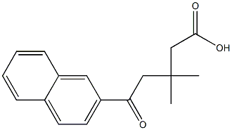 β,β-Dimethyl-δ-oxo-2-naphthalenepentanoic acid结构式