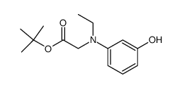 tert-butyl 2-(ethyl(3-hydroxyphenyl)amino)acetate Structure