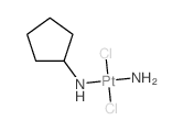 Platinum,amminedichloro(cyclopentanamine)-, (SP-4-3)-结构式