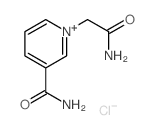 Pyridinium,3-(aminocarbonyl)-1-(2-amino-2-oxoethyl)-, chloride (1:1) Structure