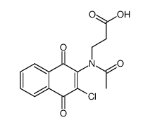 N-acetyl-N-(2-chloro-1,4-naphtoquinonyl)-β-alanine Structure