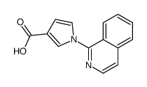 1-isoquinolin-1-ylpyrrole-3-carboxylic acid结构式