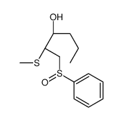 (3S)-2-methylsulfanyl-1-[(S)-phenylsulfinyl]hexan-3-ol结构式