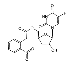 5'-[(2-nitrophenyl)acetyl]-2'-deoxy-5-fluorouridine结构式