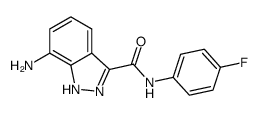 7-amino-1H-indazole-3-carboxylic acid (4-fluorophenyl)amide结构式