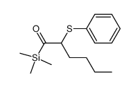 2-(phenylthio)-1-(trimethylsilyl)hexan-1-one Structure