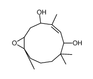 4,7,7,11-tetramethyl-12-oxabicyclo[9.1.0]dodec-4-ene-3,6-diol Structure