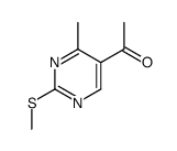 1-(4-METHYL-2-(METHYLTHIO)PYRIMIDIN-5-YL)ETHANONE structure