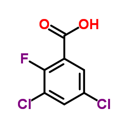 3,5-Dichloro-2-fluorobenzoic acid结构式
