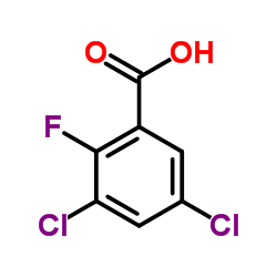 3,5-Dichloro-2-fluorobenzoic acid Structure