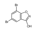 5,7-dibromobenzo[d]isoxazol-3-one Structure
