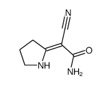 Acetamide,2-cyano-2-(2-pyrrolidinylidene)- Structure