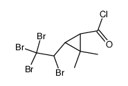 trans 2,2-dimethyl-3-(1,2,2,2-tetrabromoethyl)-cyclopropane-1-carboxylic acid chloride结构式