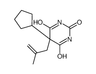 5-Cyclopentyl-5-(2-methyl-2-propenyl)-2,4,6(1H,3H,5H)-pyrimidinetrione structure