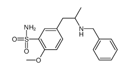 5-[2-(benzylamino)propyl]-2-methoxybenzenesulfonamide结构式