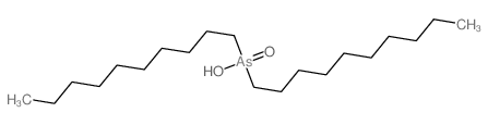 Arsinic acid, didecyl-(9CI) structure