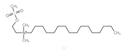 1-Hexadecanaminium,N,N-dimethyl-N-[2-[(methylsulfonyl)oxy]ethyl]-, chloride (1:1) structure