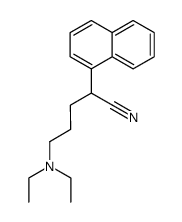 α-[3-(Diethylamino)propyl]-1-naphthaleneacetonitrile structure