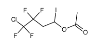 1-Acetoxy-4-chlor-3.3.4.4-tetrafluor-1-iod-butan结构式