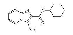 Imidazo[1,2-a]pyridine-2-carboxamide, 3-amino-N-cyclohexyl- (9CI) structure