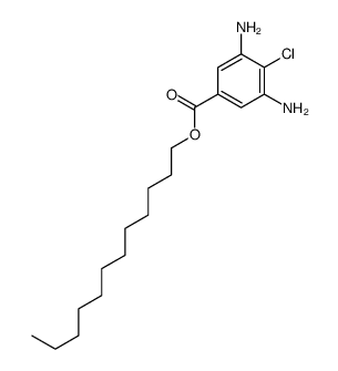 dodecyl 4-chloro-3,5-diaminobenzoate Structure