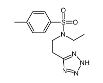 N-ethyl-4-methyl-N-[2-(2H-tetrazol-5-yl)ethyl]benzenesulfonamide结构式