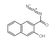 2-Naphthalenecarbonylazide, 3-hydroxy- structure