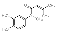 N-(3,4-dimethylphenyl)-N,3-dimethyl-but-2-enamide结构式