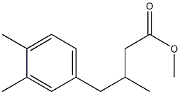 β,3,4-Trimethylbenzenebutyric acid methyl ester Structure