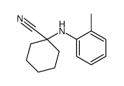 1-(2-methylanilino)cyclohexane-1-carbonitrile Structure