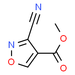 4-Isoxazolecarboxylicacid,3-cyano-,methylester(9CI) Structure