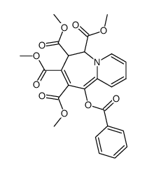 10-Benzoyloxy-6,7-dihydropyrido[1,2-a]azepine-6,7,8,9-tetracarboxylic acid tetramethyl ester structure