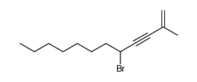 (+/-)-5-Brom-2-methyl-dodec-1-en-3-in结构式