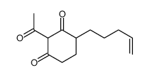 2-acetyl-4-pent-4-enylcyclohexane-1,3-dione结构式