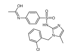 Acetamide, N-(4-(((1-((2-chlorophenyl)methyl)-5-methyl-1H-imidazol-2-y l)amino)sulfonyl)phenyl)-结构式