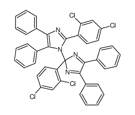 2,2'-bis-(2,4-dichloro-phenyl)-4,5,4',5'-tetraphenyl-2'H-[1,2']biimidazolyl结构式