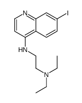 N',N'-diethyl-N-(7-iodoquinolin-4-yl)ethane-1,2-diamine结构式