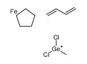 buta-1,3-diene,cyclopentane,dichloro(methyl)germanium,iron结构式