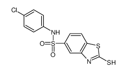 4'-chloro-2-mercapto-5-benzothiazolesulphonanilide结构式