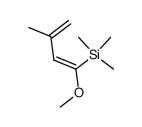 (Z)-1-methoxy-3-methyl-1-trimethylsilyl-1,3-butadiene结构式
