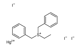 dibenzyl(ethyl)sulfanium,mercury(2+),triiodide Structure