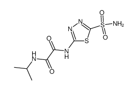 N-Isopropyl-N'-(5-sulfamoyl-[1,3,4]thiadiazol-2-yl)-oxalamide Structure