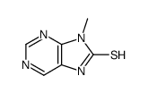 9-methyl-9H-purine-8-thiol结构式