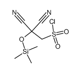 [(chlorosulfonyl)methyl](trimethylsiloxy)malononitrile Structure
