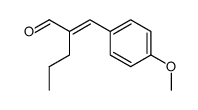 (E)-4-methoxy-α-propylcinnamaldehyde Structure
