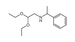 (1-phenyl-ethylamino)-acetaldehyde diethylacetal Structure