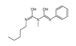 1-Pentyl-3-methyl-5-phenylbiuret Structure