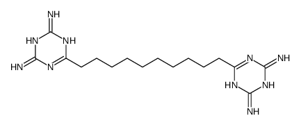 6,6'-(decane-1,10-diyl)bis(1,3,5-triazine-2,4-diamine)结构式