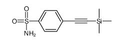 4-((三甲基甲硅烷基)乙炔)苯磺酰胺结构式